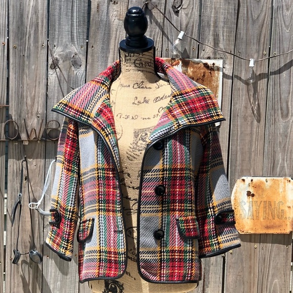 NWT FOR CYNTHIA PLAID JACKET SIZE PS - Picture 2 of 10